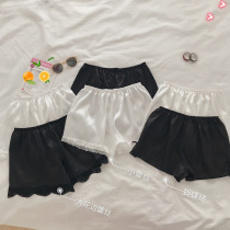 White safety pants Womens Spring and Autumn New 2021 thin anti-light leggings lace lace inside wear insurance shorts