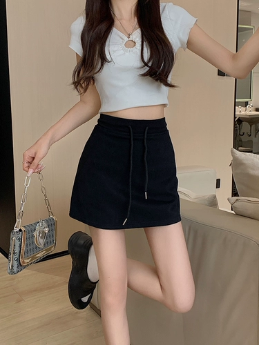 Штаны, летняя спортивная юбка для отдыха, цветная юбка, стиль, А-силуэт