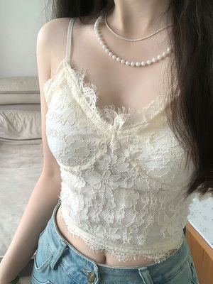 taobao agent Top with cups, long-sleeve, sexy tank top, T-shirt, jacket, for small vest
