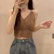 Niche sling lace beautiful back outer wear summer 2022 new inner short sleeveless vest women's top with chest pad