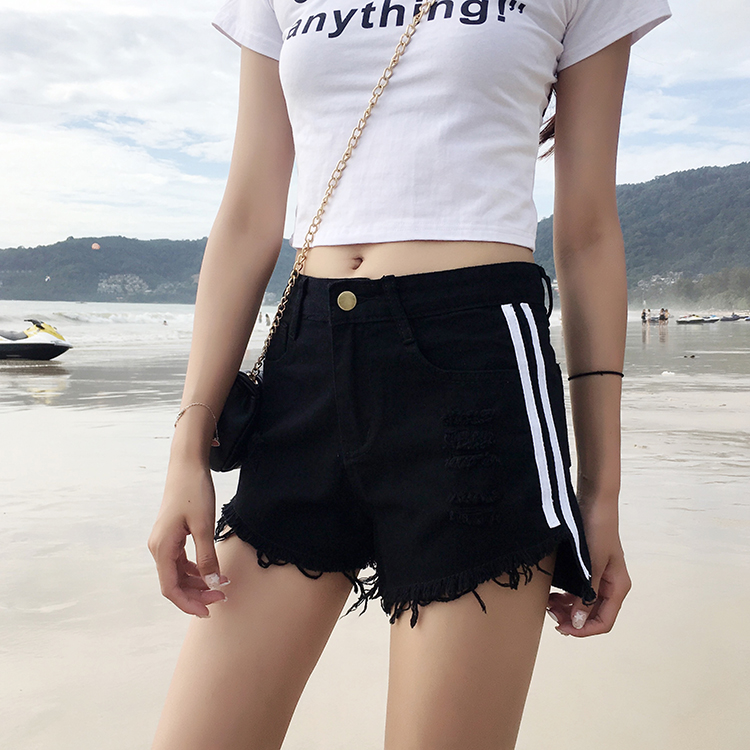 Phụ nữ mùa thu 2018 mới của phụ nữ eo cao là quần denim mỏng giản dị quần bò dài