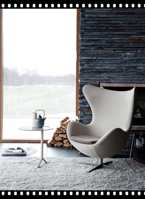 Ghế Eggshell Ghế thoải mái Ghế Anle Ghế Bắc Kinh Lying Lounge Ghế Đan Mạch Nhà thiết kế sáng tạo Nội thất hình FRP