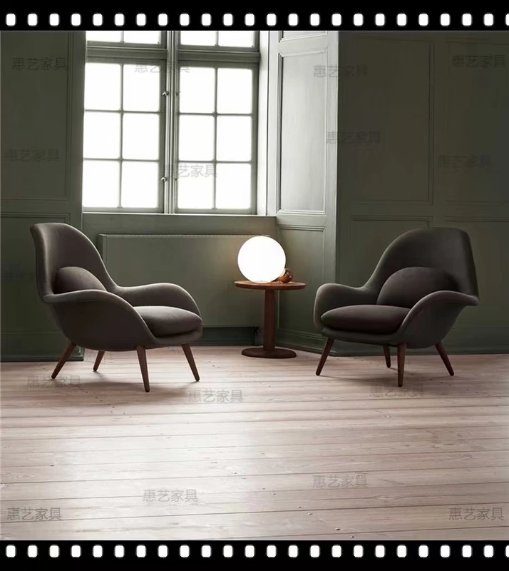 Ghế giải trí Bắc Kinh lay kính ghế thép sáng tạo hiện đại đạo cụ phim Đan Mạch thiết kế nội thất ghế Bắc Âu đơn giản