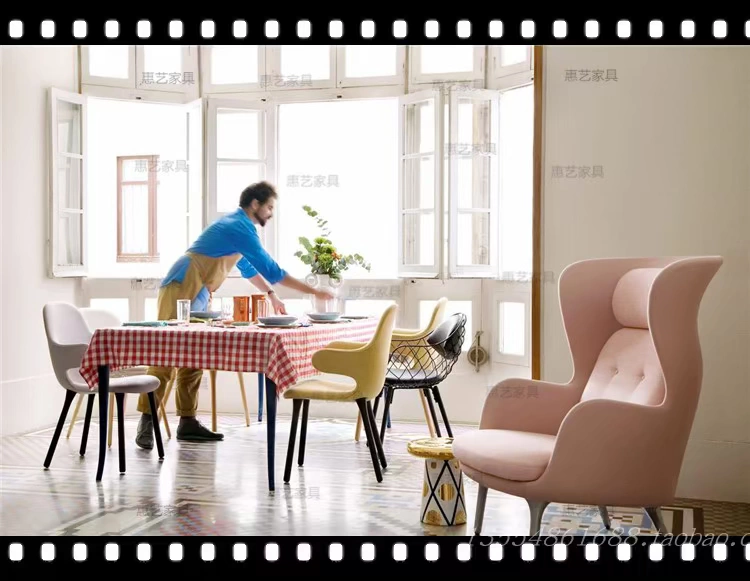 Ghế Sofa Ghế thoải mái Ghế Anle Ghế Bắc Kinh Lying Lounge Ghế Đan Mạch Nhà thiết kế sáng tạo Nội thất hình FRP