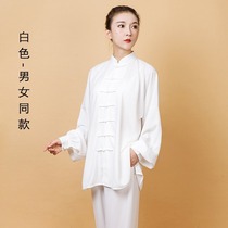 Xiaoheshan Tai Chi suit for women spring and autumn linen summer Tai Chi practice suit middle-aged and elderly martial arts suit Chinese style for men
