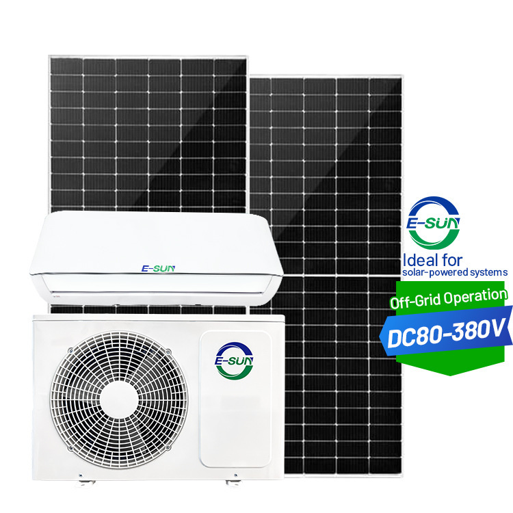 Complete Set of Household Solar Air Conditioner, Off-Grid 1.5 Hp 12000 Btu Split-Type Air Conditioner with Photovoltaic Panel Power Generation Complete Set of Household Solar Air Conditioner, Off-Grid 1.5 Hp 12000 Btu Split-Type Air Conditioner with Photovoltaic Panel Power Generation