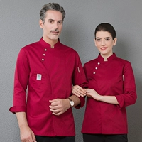 Красный с длинным рукавом одиночный топ