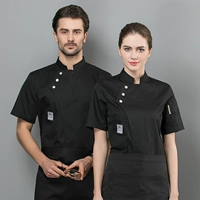 Черный фартук, короткий рукав