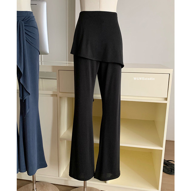 Lin Xi Xi's Two-In-One Lace-Up Slightly Spicy Pants That Make You Look Slimmer and Have Longer Legs