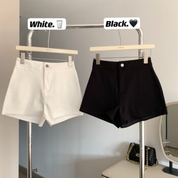 Lin Xia Xia High-End Black Shorts Women's Summer High Waist Hip Hottie Pants