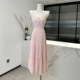 Lin Xi Xi[Romantic Holiday]Minimalist Elegant Waist-Cinching White Dress V-Neck Fairy Strap Dress Summer