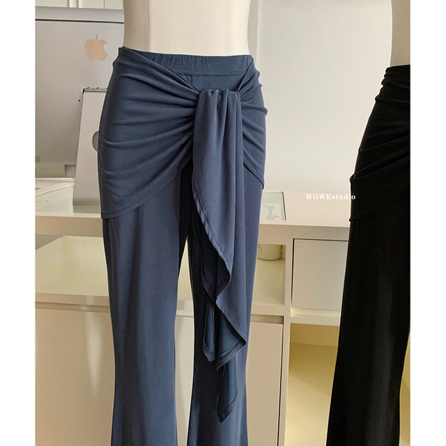 Lin Xi Xi's Two-In-One Lace-Up Slightly Spicy Pants That Make You Look Slimmer and Have Longer Legs