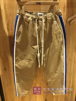 Hong Kong Chaodian IZZUE 21 Summer Menswear Fashion 100 Lap Stripe Side Tightness 90% Casual Pants 6105