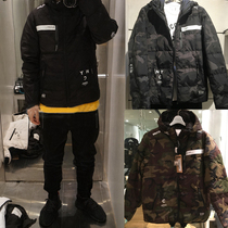 Hong Kong CHOCOOLATE Autumn Winter Mens Handsome Letters Zip 100 Lap Cap Down Jacket 7114