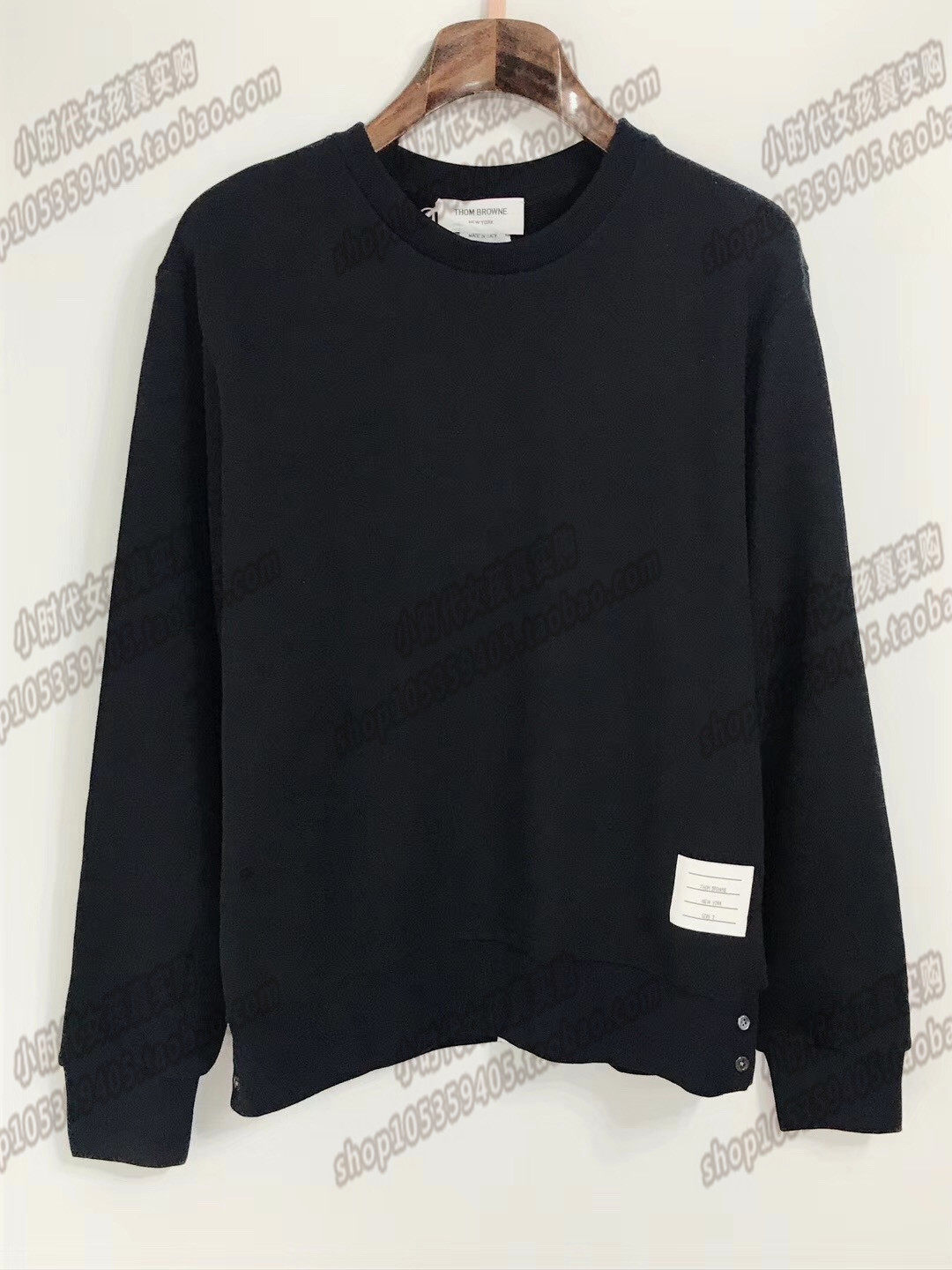 (Small times France) Thom Browne 18 spring-summer back color strip print knit sweatshirt MJT085A