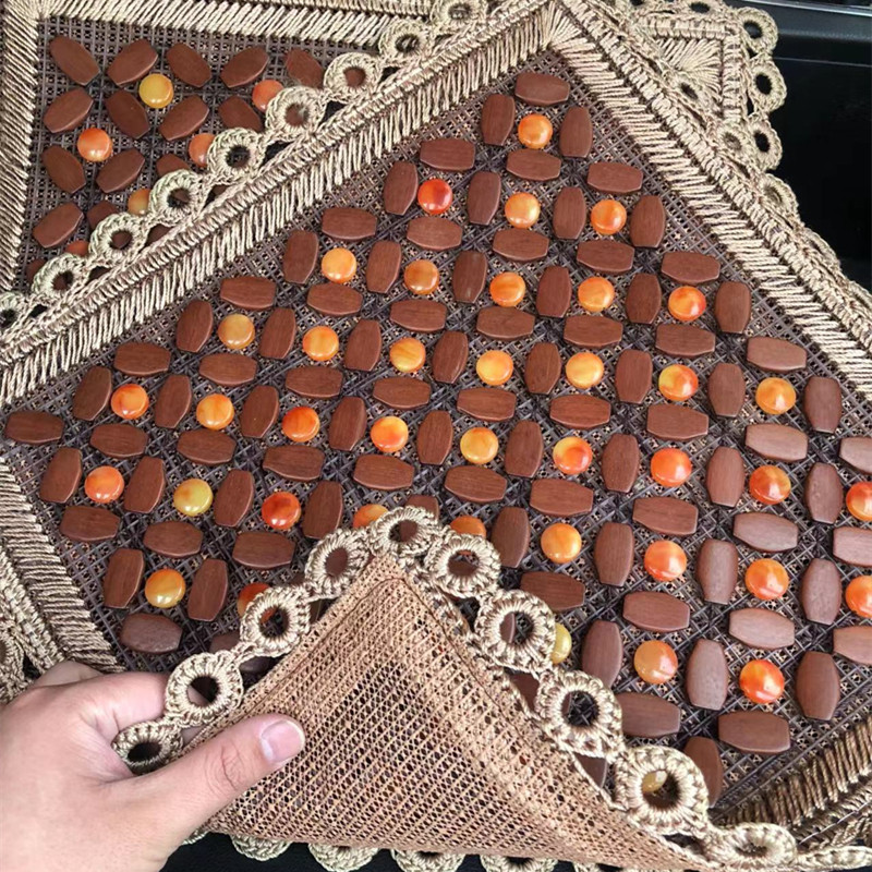 Mahjong Cushion Summer Bamboo Sheet Car Cool Mat Summer Mat Summer Mat Car Lace Woven Square Mat Office Chair Universal