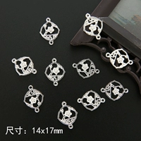 Двойное отверстие сливы серебро 10 кусоч