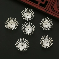 15 -миллиметровый мульти -ядравый сердечный серебряный цвет цветок держит 1