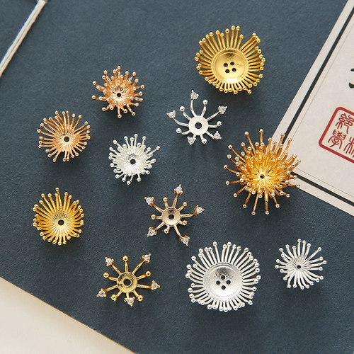 Электрический DIY DIY Ювелирные украшения цветок Синьхуа Чжизхи чистая медная материалы ручной работы