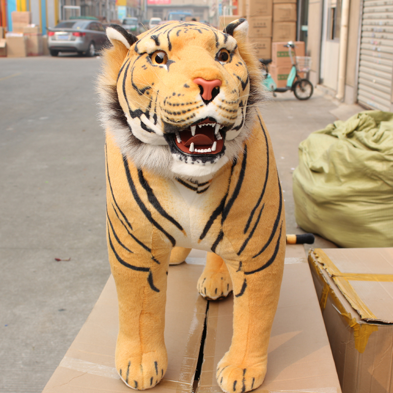 Large Tiger Plush Toy, Realistic White Tiger Doll, Small Tiger Pillow, Children's Day Birthday Gift