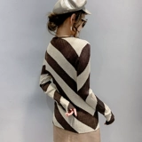 Демисезонный трикотажный приятный телу свитер, 2020, круглый воротник, облегающий крой, в западном стиле