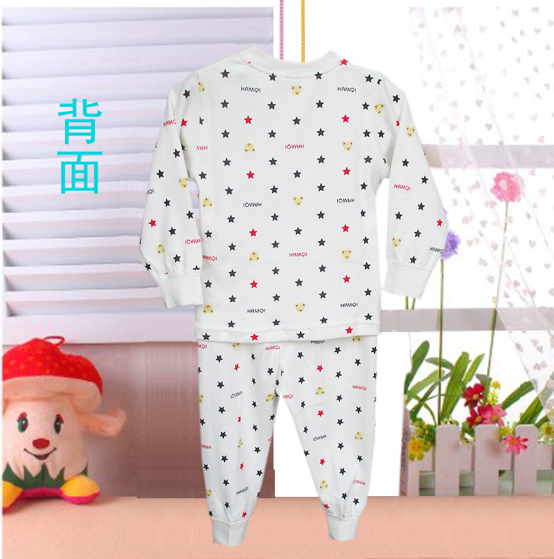 Ha Miqi bộ đồ lót mùa xuân và mùa thu cho bé trai Hamic bé gái và đồ lót cotton cotton áo len mùa thu quần lót bé gái