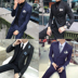 Bộ đồ vest nam thanh lịch giản dị phiên bản Hàn Quốc của xu hướng kinh doanh đẹp trai Xiaoxi Slim body set hai bộ váy cưới áo vest nam cao cấp Suit phù hợp