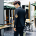 Xu hướng thời trang nhỏ phù hợp với nam giới tự tu luyện của nhà tạo mẫu tóc Hàn Quốc đẹp trai phù hợp với bộ đồ ngủ hai mảnh cá tính vest nam đẹp Suit phù hợp
