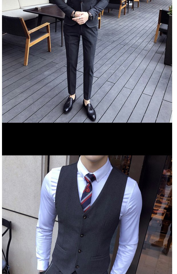 Bộ đồ vest nam đang giảm béo phiên bản Hàn Quốc áo nam
