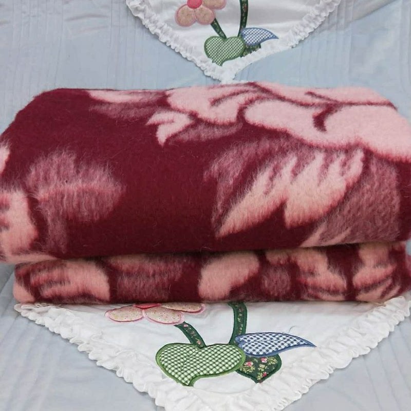 Qinghai Shuanghu Wool Blanket 100% Pure Wool Blanket Traditional Wool Blanket Throw Blanket Wedding Dowry Cashmere Blanket 