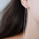 s925 silver needle ear wire Korean earrings that don’t need to be taken off when sleeping, feminine, personalized, simple and versatile earrings, cold style