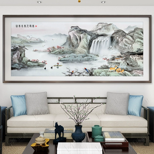 Fuchun Mountain Jetu Новая китайская кросс -вышивка 2024 Новая полная вышитая китайская живопись