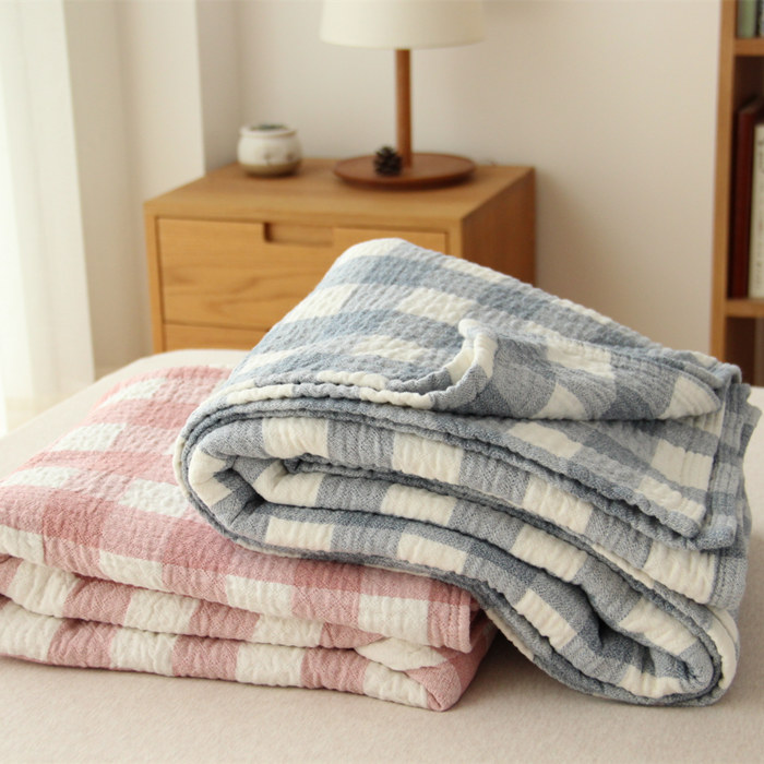 Japan-style Fields Garden Pure Cotton Breathable soft three-layer gauze All cotton wool towels by single person Double multipurpose towel blanket bed linen