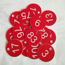 Color card storage bag card sauna house tag logo plastic digital plate number plate listing round key