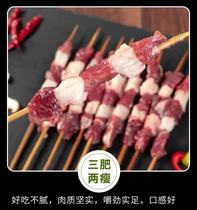 Beef skewers Prairie kebab flavor beef skewers halal food fried iron plate barbecue commercial 30 skewers bag