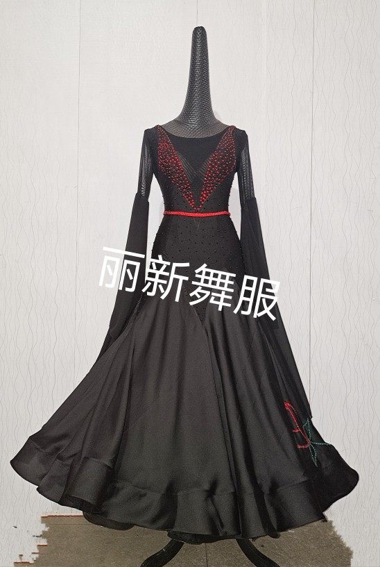 2021 new Magnificent National Mark Dating of the Moden Dance Table Performance Competition Costume Grand Pendulum Foreign Dress Customization