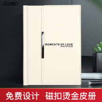 Leather wedding album production wedding photo printing and washing photo book high-end wedding souvenir book custom personal photo