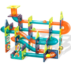 彩窗纯磁力片管道磁铁百变滑道滚珠积木轨道拼装玩具益智女孩男孩