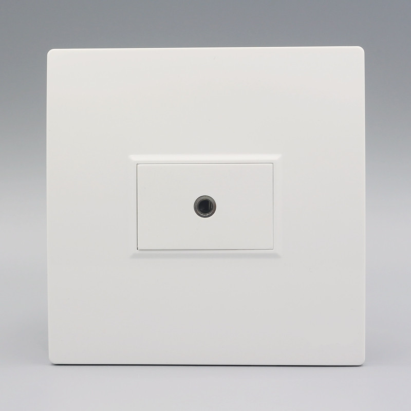 86 type single-hole headphone audio socket panel free of welding AV3 5mm headphone audio multimedia socket panel