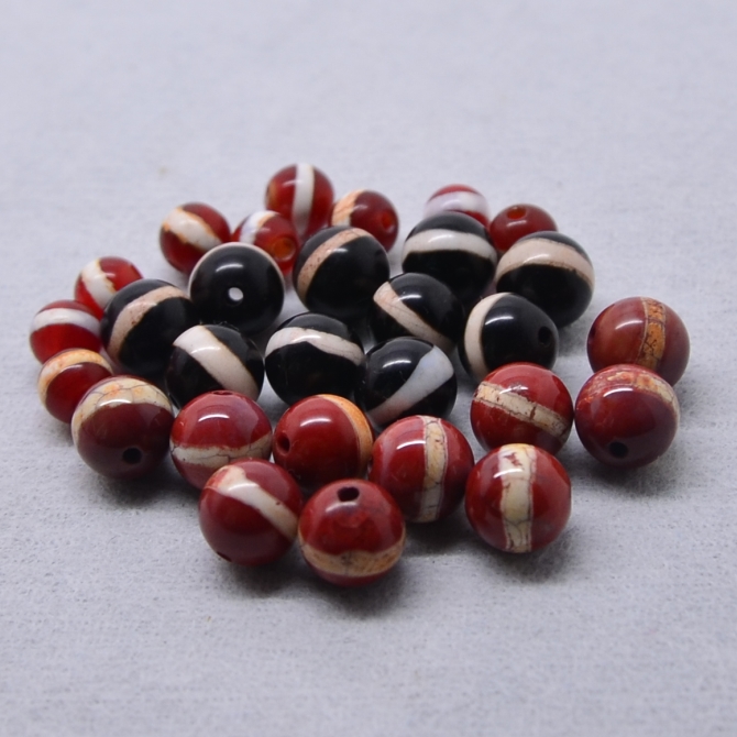 Tibet Skybead Single Line Pharmacist Tianzhuang Manau Material Totem with Pearl Marble Marble Fidelity