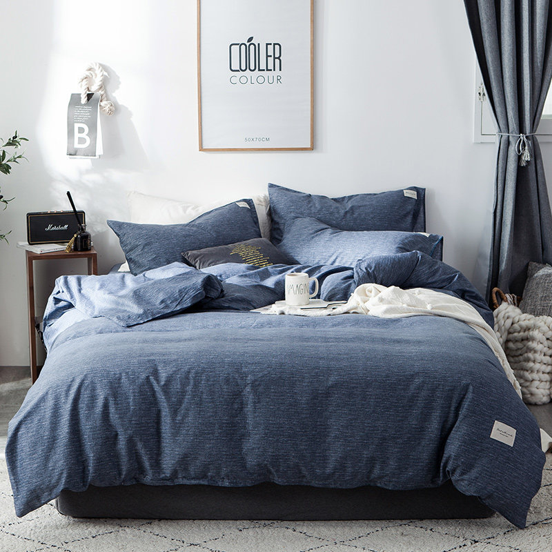 One-meter-eight-by-two-meter-1 8x2 0m quilt cover pure cotton four pieces spring style 100 whole cotton skin-care 2 2x2 4 sheets