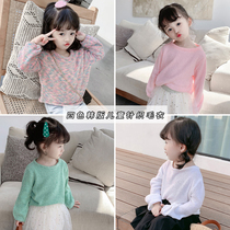 2022 female childrens clothing new foreign style Korean pullover childrens sweater female baby spring sweater