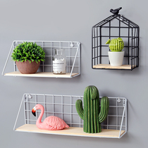 Nordic style Creative home bedroom wall ins shelf Wall wall Decorative room trinkets Pendant