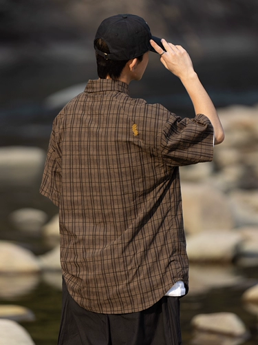 Японская ретро весенняя летняя рубашка подходит для мужчин и женщин для отдыха, оверсайз