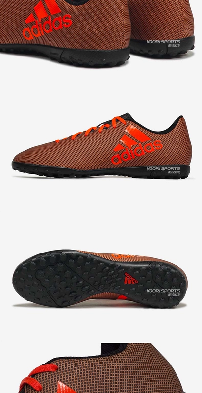 Giày bóng đá Adidas nam rực lửa mới X 17.4 TF giày cỏ nhân tạo gãy móng S82416 giày thể thao nam đẹp