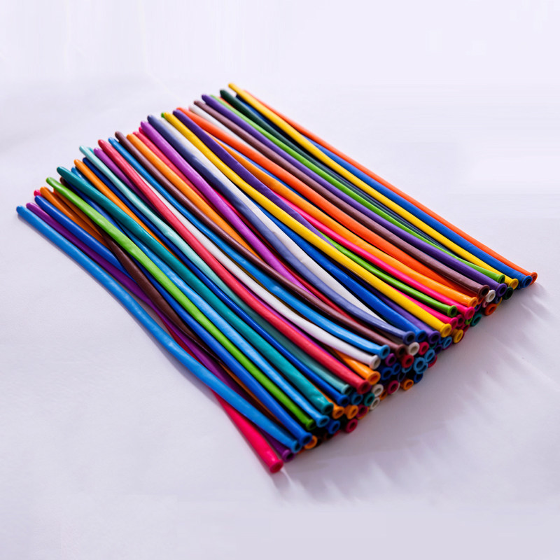 Monochrome Thickened Small Taiko Strip Magic Balloon Strip Balloon Doing Styling Send Tutorial Balloon Wholesale Free Mail