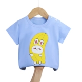 Детская футболка с коротким рукавом, приятная телу летняя одежда для мальчиков для отдыха, в западном стиле