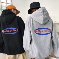 Hàn Quốc ulzzang Harajuku bf áo len trùm đầu nam và nữ cộng với chữ nhung lỏng lẻo cặp đôi áo khoác lửa áo hoodie dày