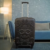 英国it出口转内销外贸拉杆箱女超轻登机箱20寸纯PC高颜值海关锁