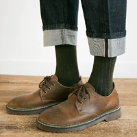 Mùa thu và mùa đông vớ nam cashmere ấm màu rắn kinh doanh vớ nam giản dị dọc mềm vớ đơn giản tất nike cổ ngắn